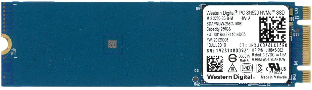 Western Digital PC SN520 256GB M