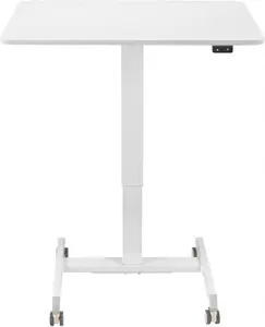 LogiLink Sit-Stand Workstation EO0050W Electric Single-Motor with Casters White