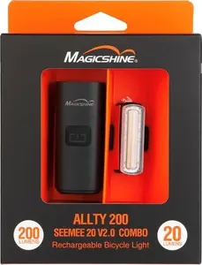 MagicShine Velosipēda gaismu komplekts ALLTY 200 priekšējais lukturis un SEEMEE 20 V2.0 aizmugurējais lukturis
