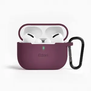 Силиконовый чехол Amazingthing Etteri для AirPods Pro 3 Темная вишня