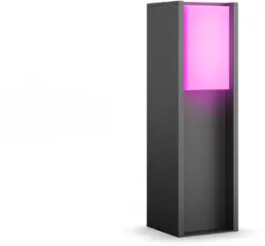 Philips Hue White & Color Ambiance Turaco Outdoor Pedestal Light Anthracite by Helios