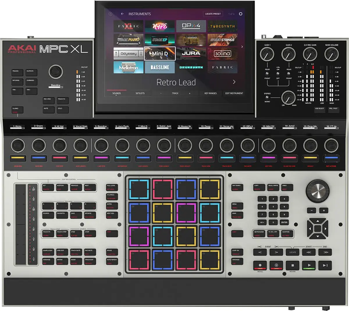 AKAI MPC XL mūzikas ražošanas centrs