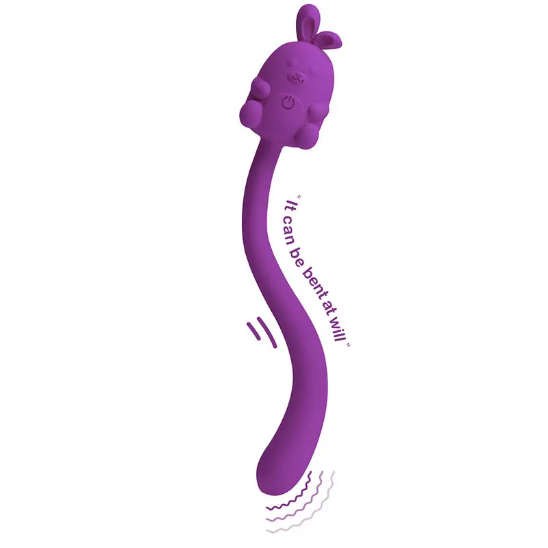 Вибратор Hightech Cute Bunny Flirting Stick Purple Photo 5