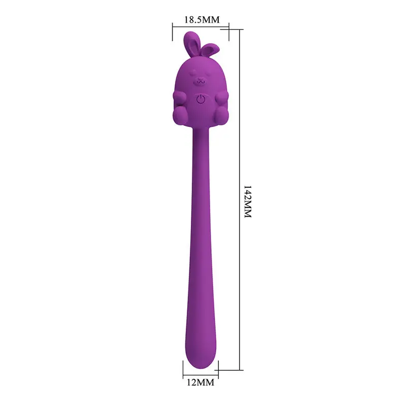 Вибратор Hightech Cute Bunny Flirting Stick Purple Photo 9
