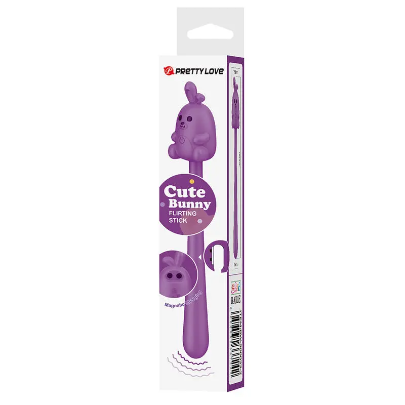 Вибратор Hightech Cute Bunny Flirting Stick Purple Photo 10