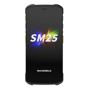 M3 Mobile SM25 Handheld Terminal 6" FHD+ Display Octa-Core 2.4GHz 8GB RAM 128GB Storage 2D SE5500 Imager 5G Wi-Fi 6E NFC IP67 Black
