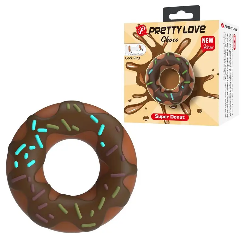 FOR HIM Super Donut Penis Ring Brown Photo 2