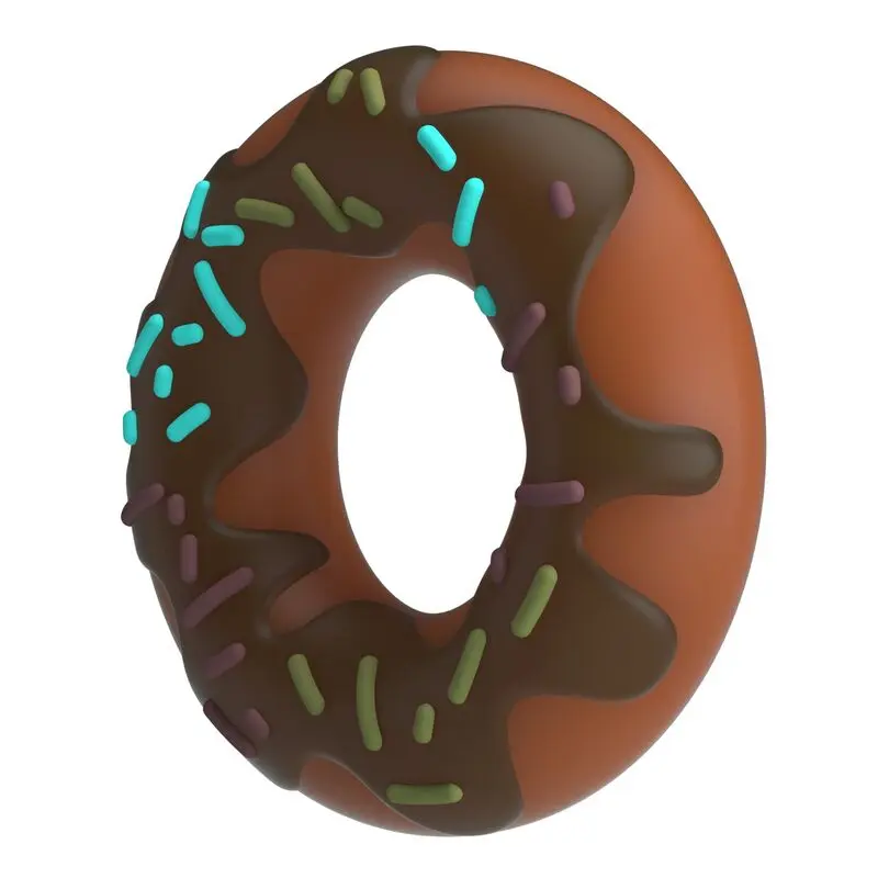 FOR HIM Super Donut Penis Ring Brown Photo 3