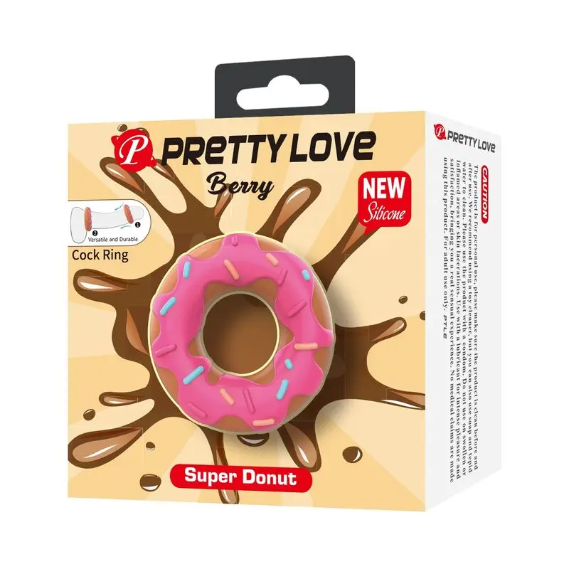PRETTY LOVE Super Donut Penis Ring Pink Photo 2
