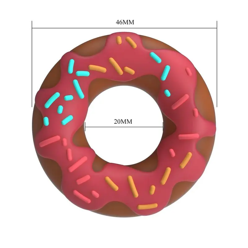 PRETTY LOVE Super Donut Penis Ring Pink Photo 6