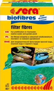 sera Biofibres Fine 40 g Fine Filter Wool for Mechanical Aquarium Filtration