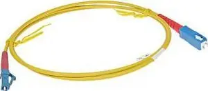Delta Single-Mode Fiber Optic Patch Cord LC/SC 1m
