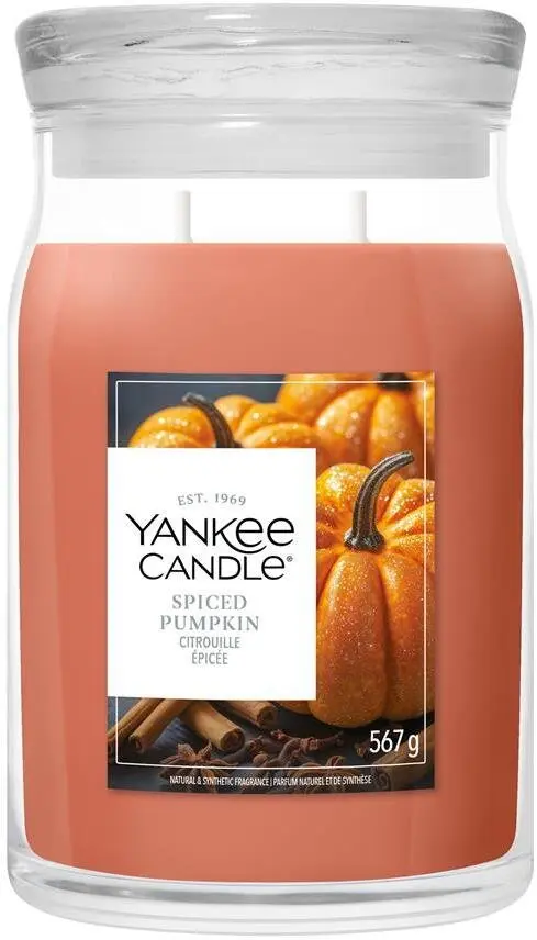 Yankee Candle Signature Spiced Pumpkin Lielā