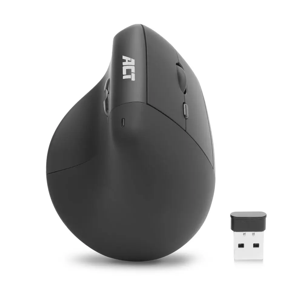 ACT AC5102 Ergonomiska bezvadu pele melna