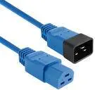 ACT Strāvas vads C20 - C21 IEC60320 zils 1.5 m AK5366