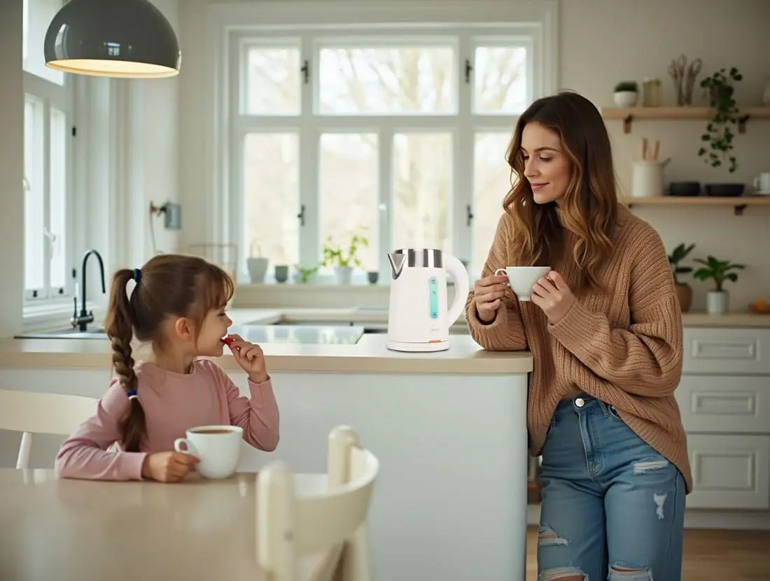 Eldom C185 B Cordless Electric Kettle 0.8 L White Photo 10