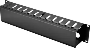 Renkforce RF-7112618 19-дюймовая кабельная панель для сетевого шкафа 2 U Черный