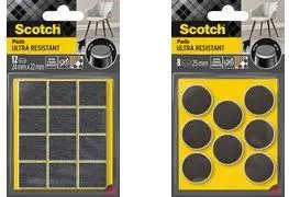 Scotch ULTRA RESISTANT Mēbeļu slīdni plastmasas 2,5 cm 8 gab SP87A35