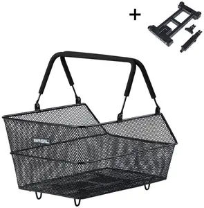 Basil Cento S MIK Rear Bicycle Basket Steel Fine Mesh Removable Ready to Go