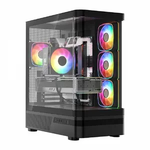 MODECOM Computer Case MC-A-AQ100-4FA-B with Four Pre-installed Fans