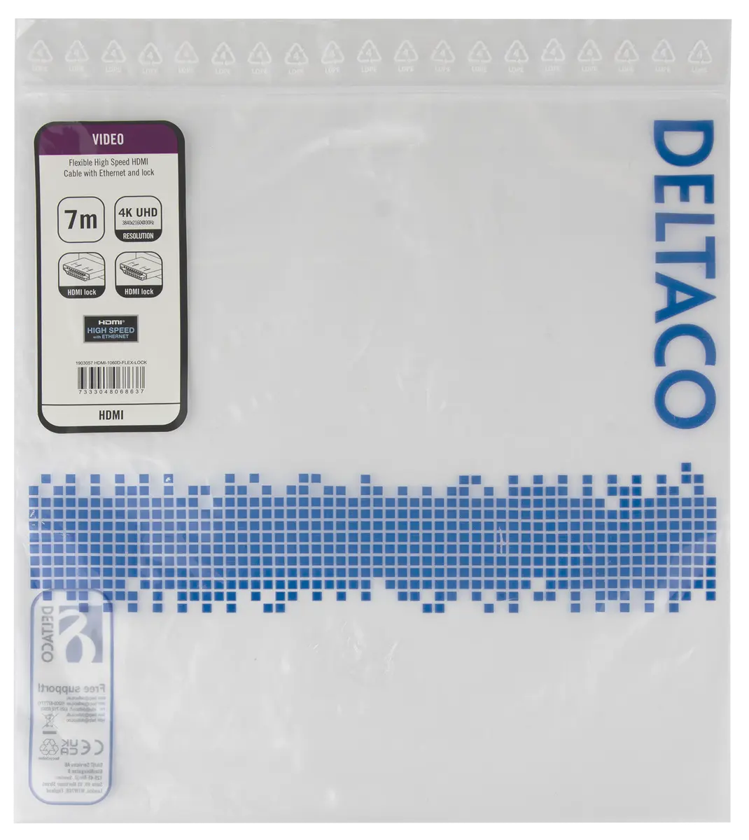 DELTACO HDMI Cable HDMI-1060D-FLEX-LOCK Photo 5