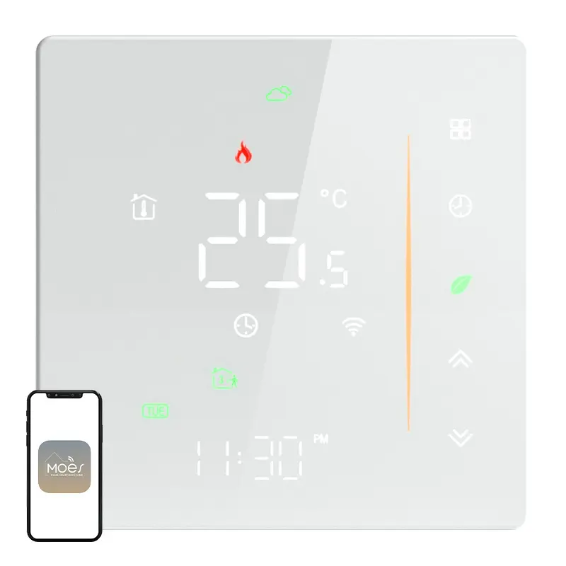 MOES WHT-006-GB-WH Wi-Fi termostats elektriskajai apkurei
