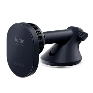 iOttie Velox Pro Aktīvais automašīnas turētājs viedtālrunim ar bezvadu uzlādi USB Type-C melnā un zelta krāsā