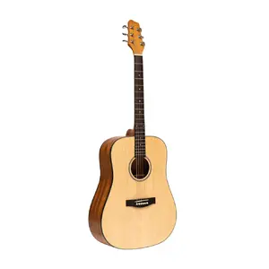 Stagg SA25 D Acoustic Guitar Spruce Top Steel Strings Natural Finish