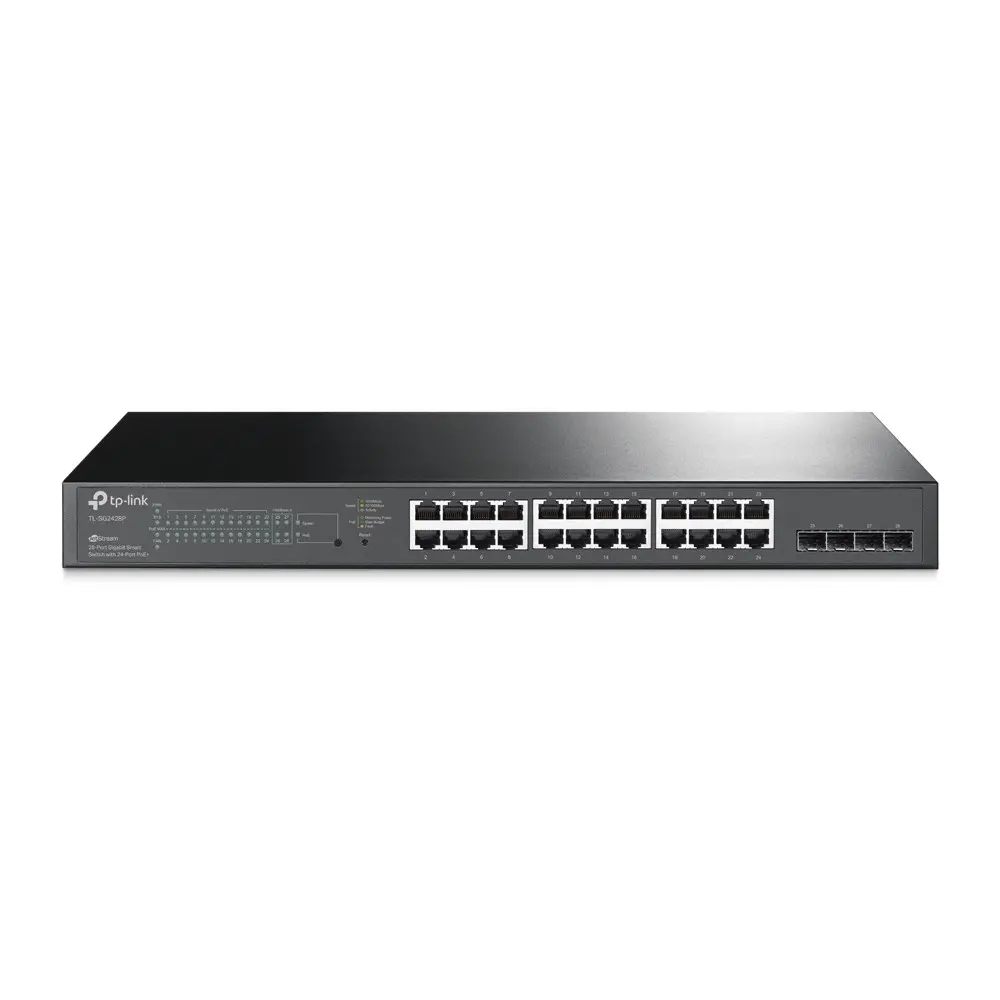 TP-Link JetStream 28-portu gigabitu PoE komutators Photo 2