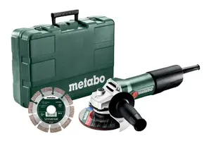 Угловая шлифмашина Metabo 850-125 Set 125 мм 850 Вт с алмазным диском и кейсом