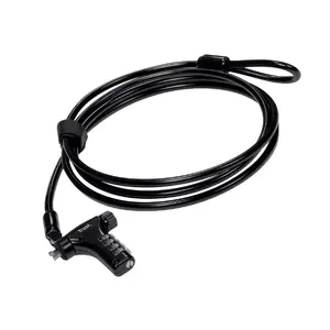 Trust Tiron Laptop Security Cable 26250 in Black with Key Lock and 1.8 m Cable Length