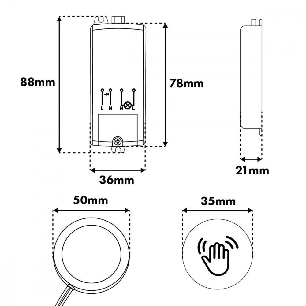 Maclean MCE824 Built-in Touch Switch for LED Photo 7
