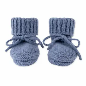 Lodger Slipper merino vilnas zīdaiņu zābaciņi, Storm, izmērs 0-6 mēneši