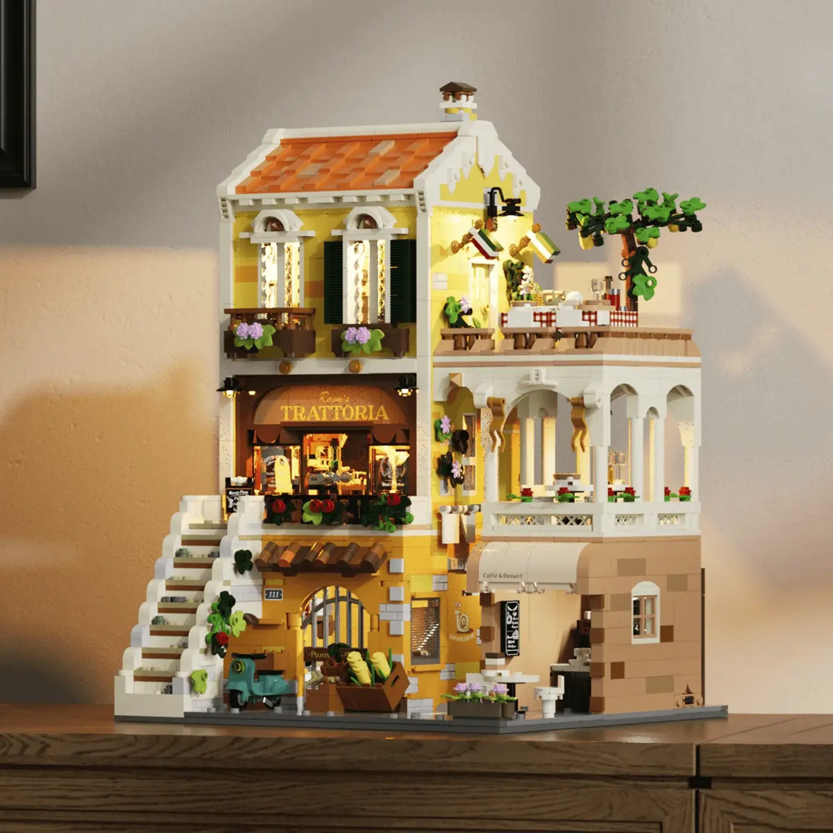 Lumibricks Italian Homestyle Restaurant Construction Set Photo 4