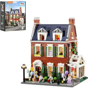 Lumibricks Redbrick Row House Construction Toy Building Set