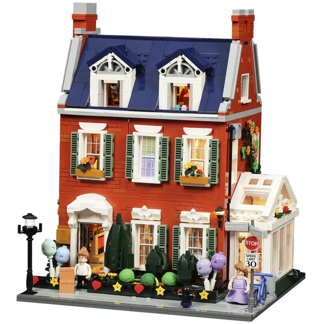 Lumibricks Redbrick Row House Building Set Photo 2