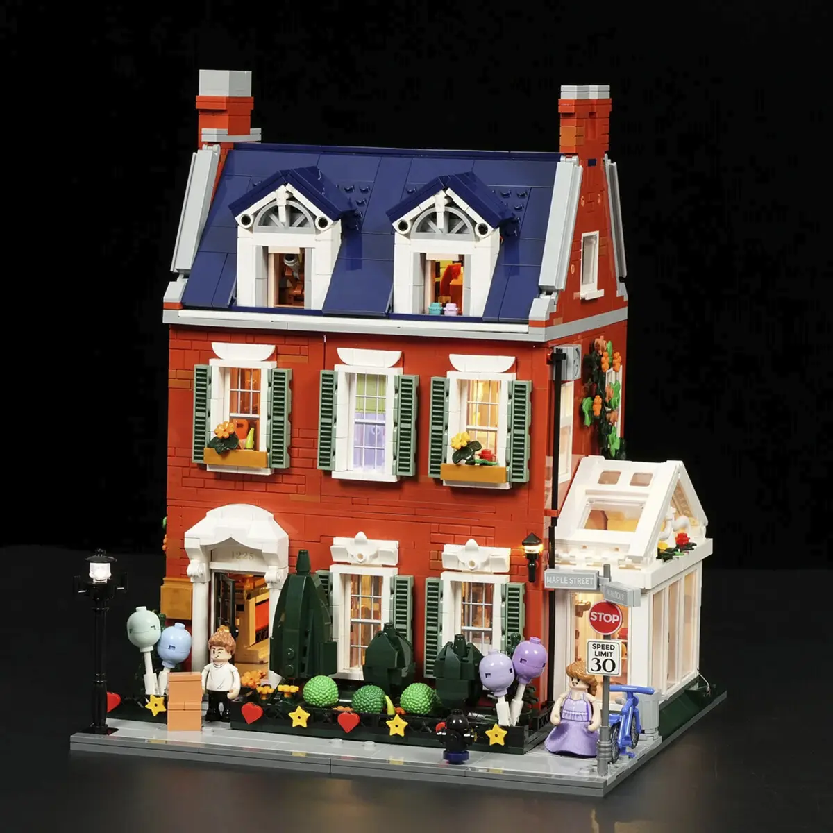 Lumibricks Redbrick Row House Building Set Photo 3