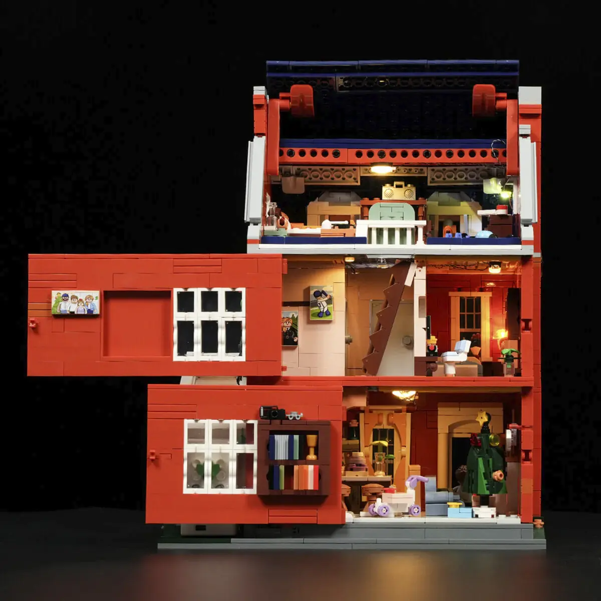 Lumibricks Redbrick Row House Building Set Photo 6