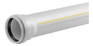 MAGNAPLAST Skolan Sewerage Pipe, 58 mm Diameter, 2 Meters Length