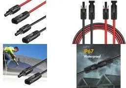 LogiLink PHC0103 Solar Extension Cable Set 5.0 m PVC Male to PVC Female 2-Piece Set for Photovoltaic Connections