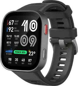 Умные часы Amazfit Bip Max Серый 2.07 дюйма AMOLED Сенсорный экран GPS 4 ГБ Аккумулятор 550 мАч Bluetooth Пульсометр Шагомер Динамик Микрофон