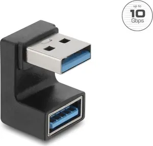Delock Переходник USB 10 Gbps Type-A Штекер-Гнездо U-образный 67424