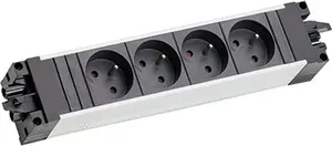 Сетевой блок Bachmann STEP ALU с 6 ро розетками под углом 35 градусов и разъемом GST18 906.1789