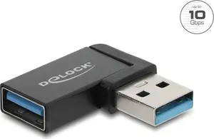 Delock Адаптер USB 10 Гбит/с Type-A штекер-гнездо с левым углом