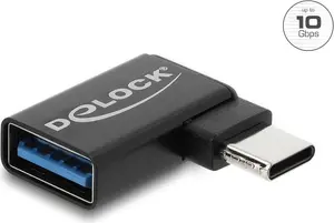 Адаптер Delock 67427 USB 10 Гбит/с USB Type-C штекер на Type-A гнездо левый угловой
