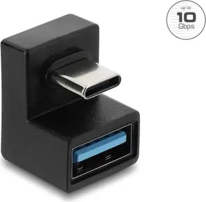 Delock Адаптер 67464 USB Type-C штекер на USB Type-A гнездо U-образный 10 Гбит/с