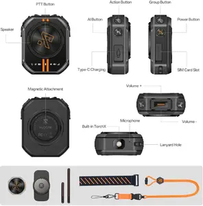IP-телефон UleFone Walkie-talkie RugOne Xlink 7 4G Sports Black