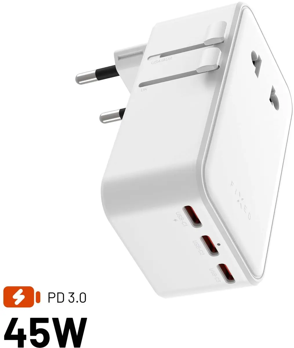 FIXED Voyager Slim GaN tīkla lādētājs