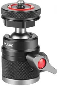 Puluz PU3075B Aluminum Alloy Ball Head with Cold Shoe Mount in Black