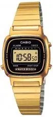 CASIO Women's Watch LA670WEGA -1EF Digital Display Alarm Stopwatch Gold-Tone Stainless Steel Bracelet